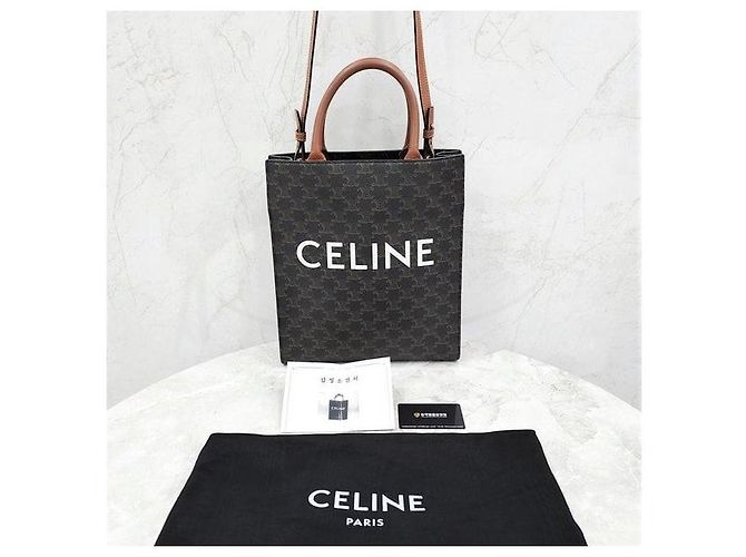 Céline Borsa Cabas Verticale Triomphe Small - vista 8