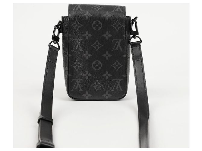 Louis Vuitton Borsa a tracolla in pelle nera - vista 3