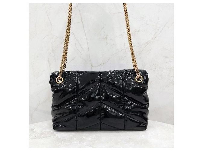 Autre Marque Borsa a spalla Loulou Puffer Small in vernice - vista 3
