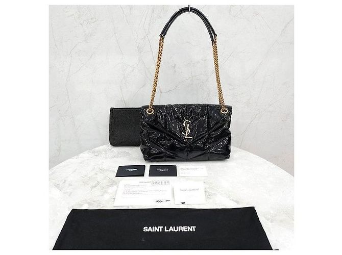 Autre Marque Borsa a spalla Loulou Puffer Small in vernice - vista 8