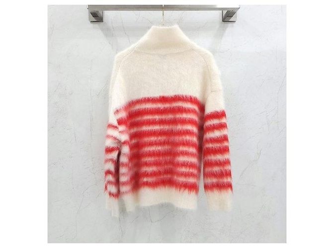 Bottega Veneta Schwerer Mohair-Strick im Marinière-Stil - Ansicht 2