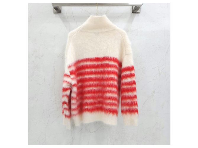 Bottega Veneta Schwerer Mohair-Strick im Marinière-Stil - Ansicht 7