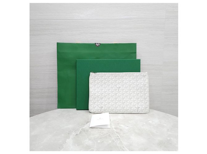 Goyard Borsa a pochette Sena Special White MM - vista 12