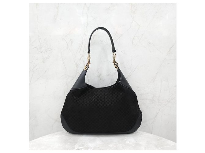 Gucci Borsa a tracolla grande in camoscio - vista 13