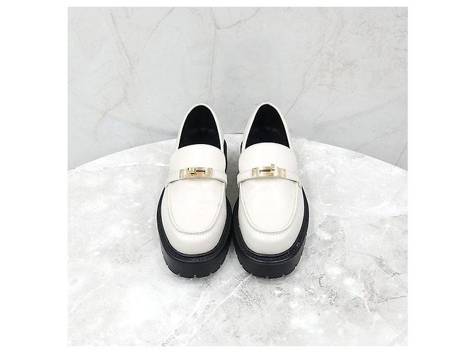 Mocassini Icon Hermès in pelle marrone - vista 2