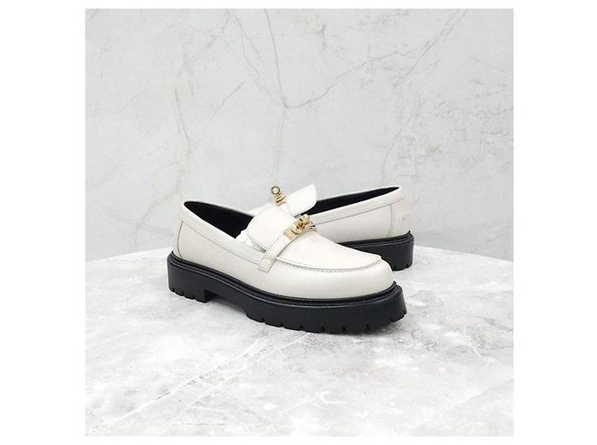 Mocassini Icon Hermès in pelle marrone - vista 3