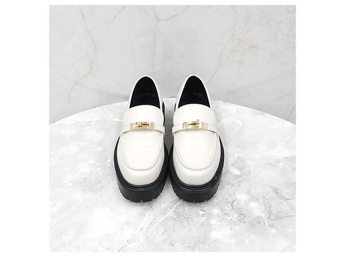 Mocassini Icon Hermès in pelle marrone - vista 8