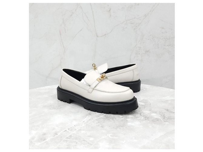 Mocassini Icon Hermès in pelle marrone - vista 9