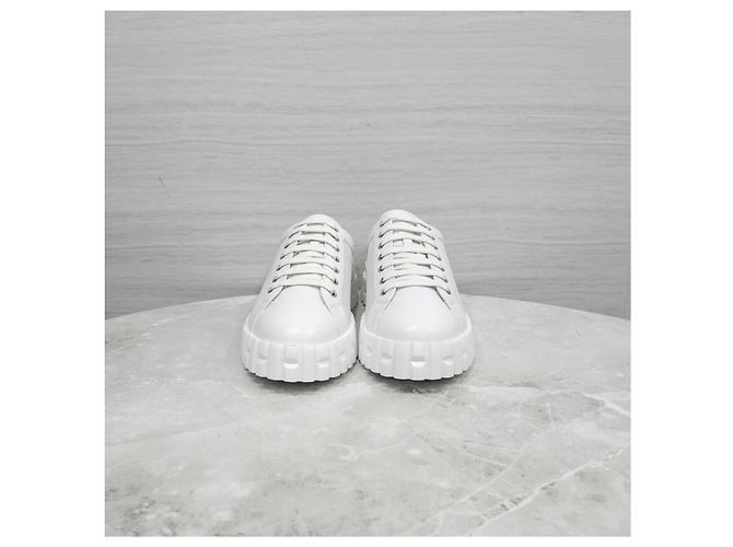 Hermès Cross Sneaker Weiß Leder - Ansicht 10