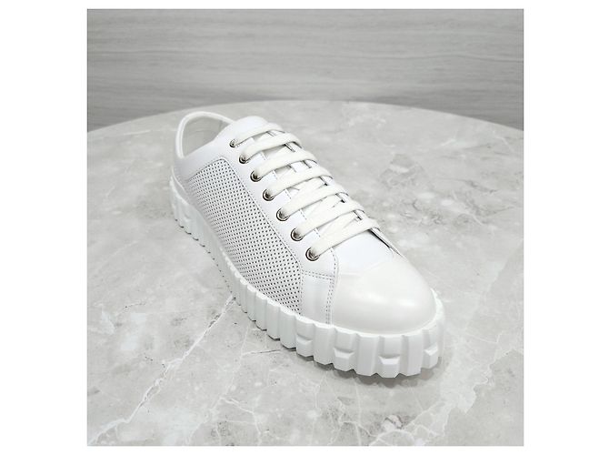 Hermès Cross Sneaker Weiß Leder - Ansicht 14