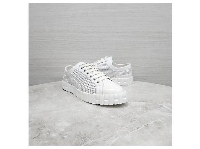 Hermès Cross Sneaker Weiß Leder - Ansicht 3