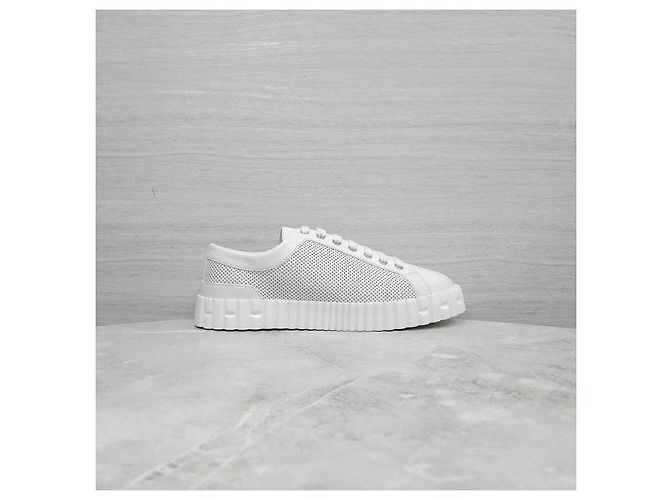 Hermès Cross Sneaker Weiß Leder - Ansicht 5