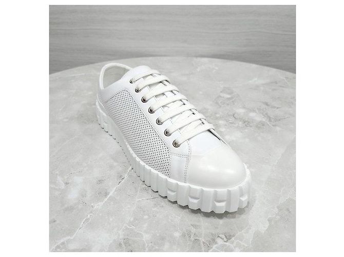 Hermès Cross Sneaker Weiß Leder - Ansicht 6