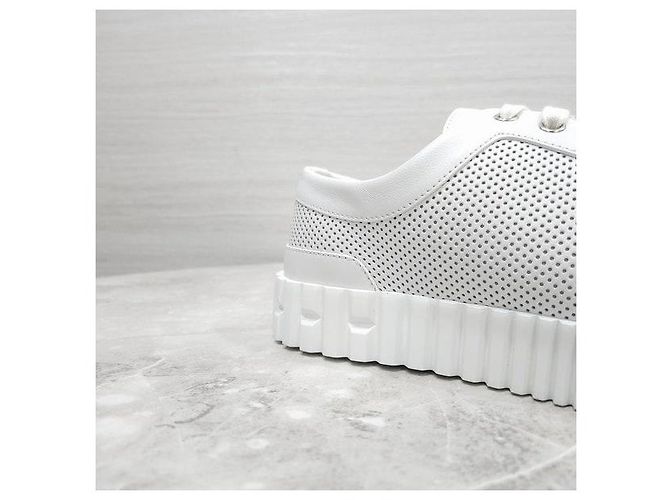 Hermès Cross Sneaker Weiß Leder - Ansicht 7