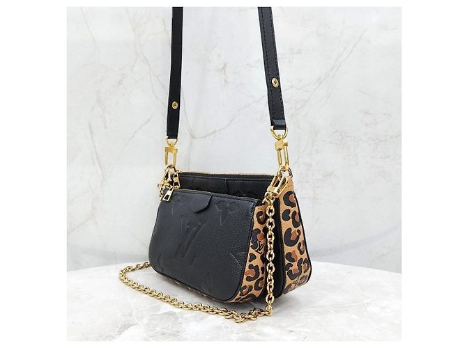 Louis Vuitton Borsa a tracolla Multi Pochette Leopard Accessories - vista 10