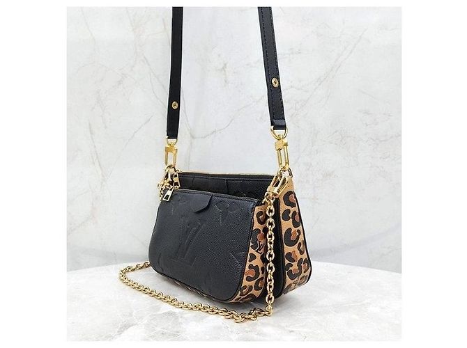 Louis Vuitton Borsa a tracolla Multi Pochette Leopard Accessories - vista 2