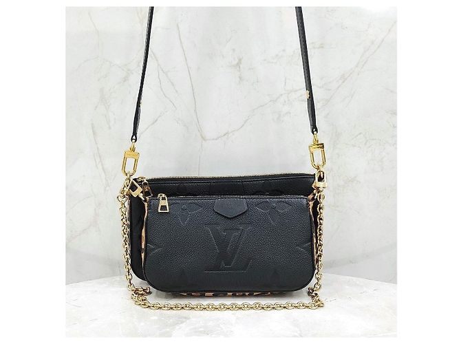 Louis Vuitton Borsa a tracolla Multi Pochette Leopard Accessories - vista 9