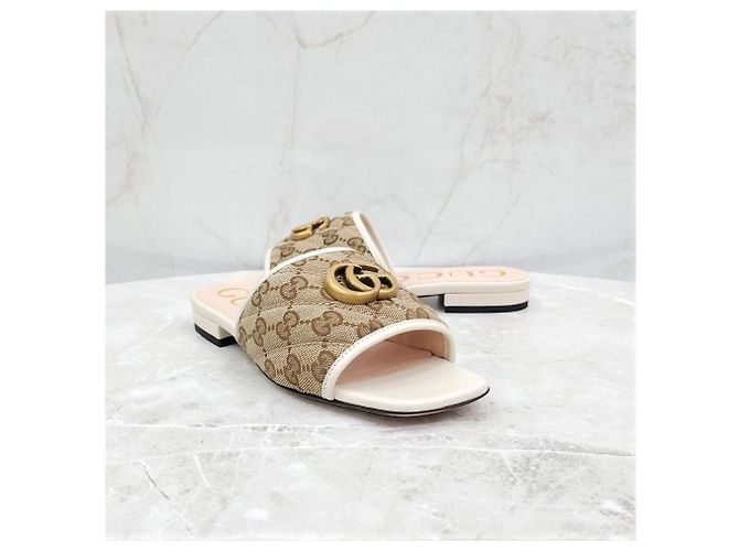 Gucci Gesteppte Slide-Sandalen - Ansicht 12
