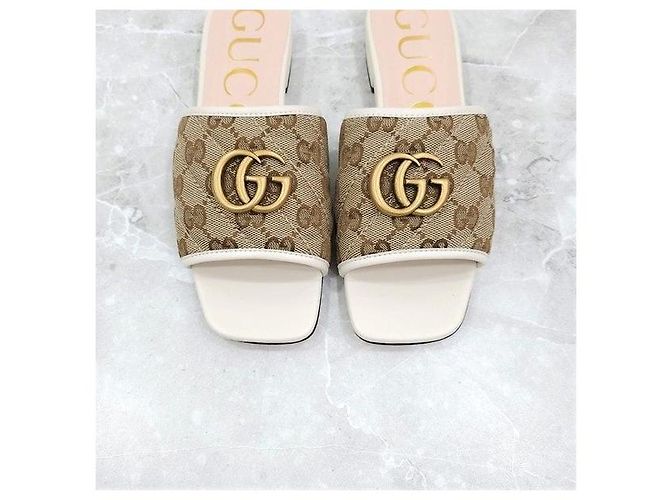 Gucci Gesteppte Slide-Sandalen - Ansicht 6