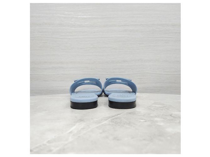 Fendi Slippers Sandali Baguette blu - vista 10