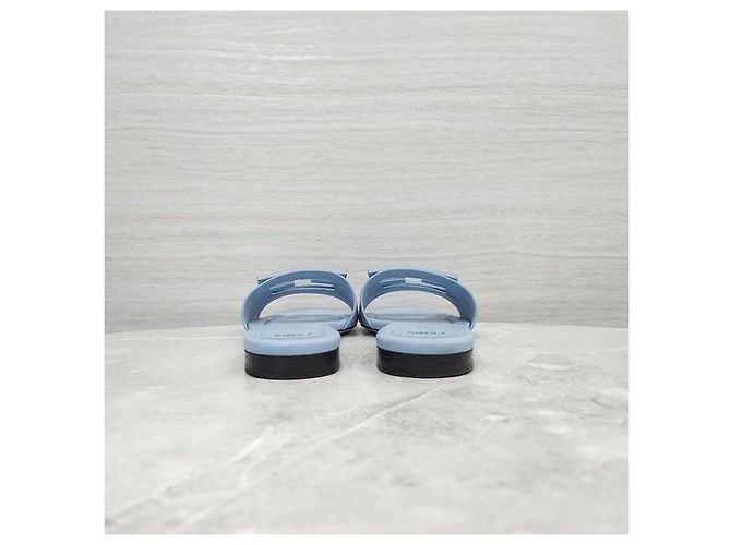Fendi Slippers Sandali Baguette blu - vista 3