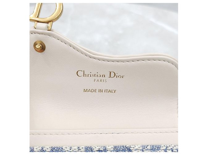 Dior Tarjetero Saddle Denim Oblique - vista 14