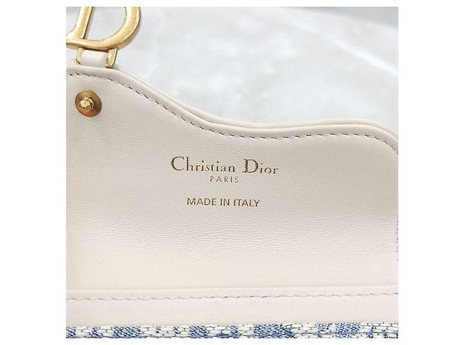 Dior Tarjetero Saddle Denim Oblique - vista 5