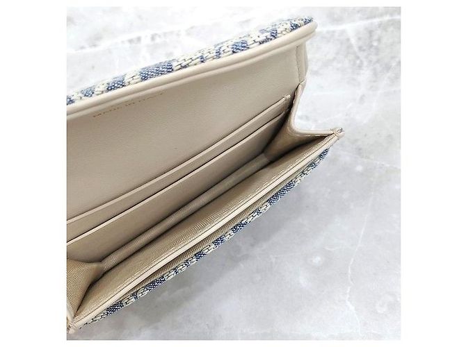 Dior Tarjetero Saddle Denim Oblique - vista 9