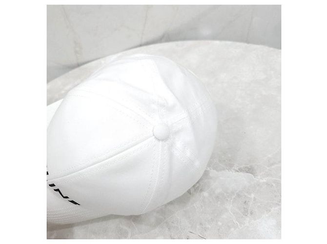 Céline Cappellino da baseball in cotone bianco - vista 5
