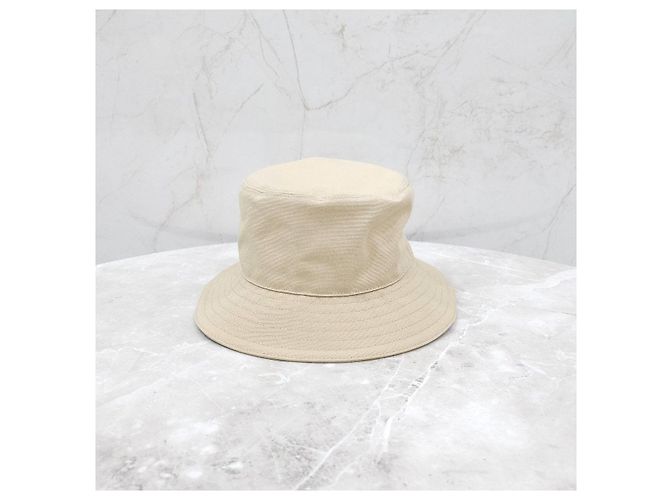 Dior Beige Couture Fischerhut mit gesticktem Logo - Ansicht 10