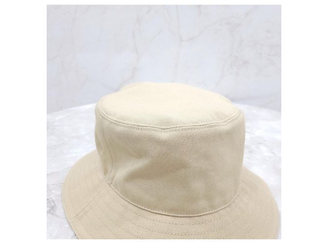 Dior Beige Couture Fischerhut mit gesticktem Logo - Ansicht 12