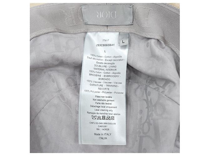 Dior Beige Couture Fischerhut mit gesticktem Logo - Ansicht 14