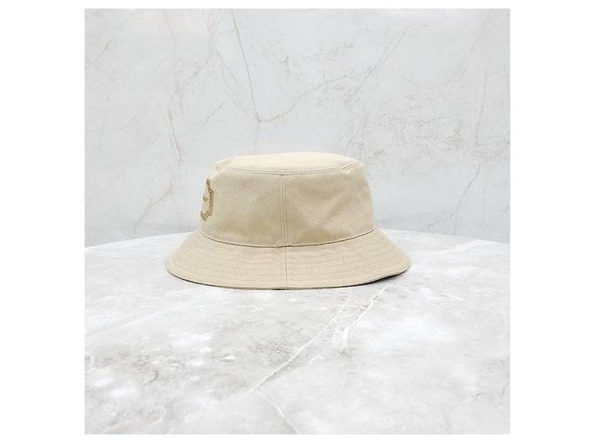 Dior Beige Couture Fischerhut mit gesticktem Logo - Ansicht 2