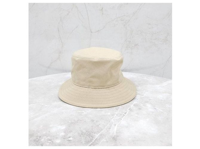 Dior Beige Couture Fischerhut mit gesticktem Logo - Ansicht 3