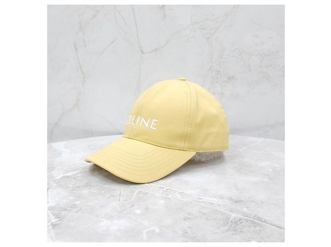 Céline Cappellino da baseball in cotone Giallo - vista 10