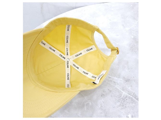 Céline Cappellino da baseball in cotone Giallo - vista 15