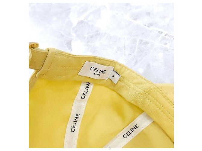 Céline Cappellino da baseball in cotone Giallo - vista 8