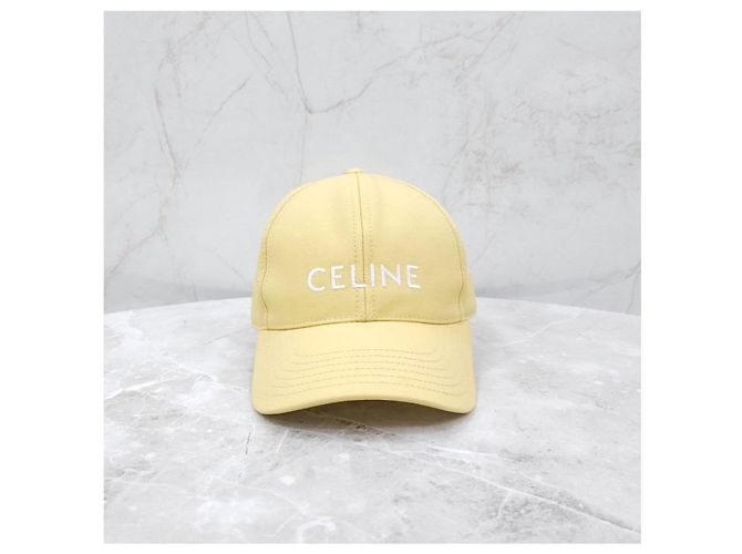 Céline Cappellino da baseball in cotone Giallo - vista 9