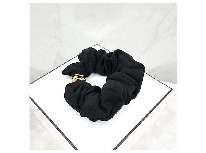 Céline Scrunchie Triomphe in seta e cristalli finitura dorata - vista 2