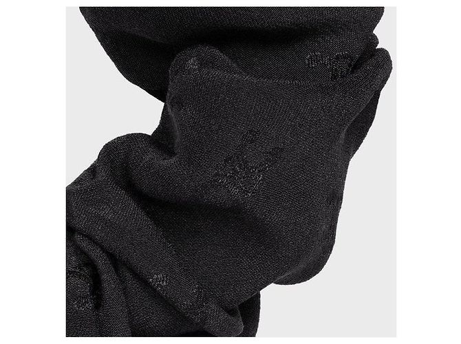 Céline Scrunchie Triomphe in seta e cristalli finitura dorata - vista 9