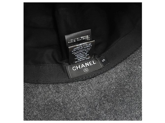 Chanel Bucket Hat aus Kaschmir in Grau - Ansicht 10