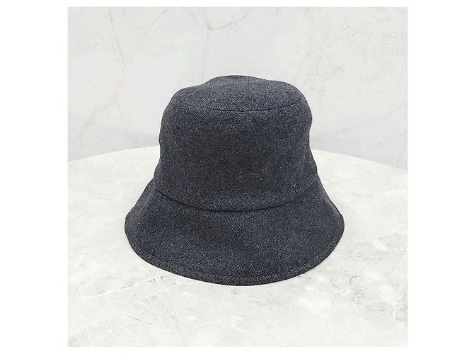 Chanel Bucket Hat aus Kaschmir in Grau - Ansicht 2