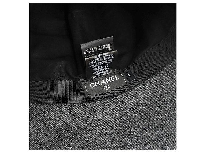 Chanel Bucket Hat aus Kaschmir in Grau - Ansicht 5