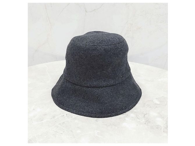 Chanel Bucket Hat aus Kaschmir in Grau - Ansicht 7