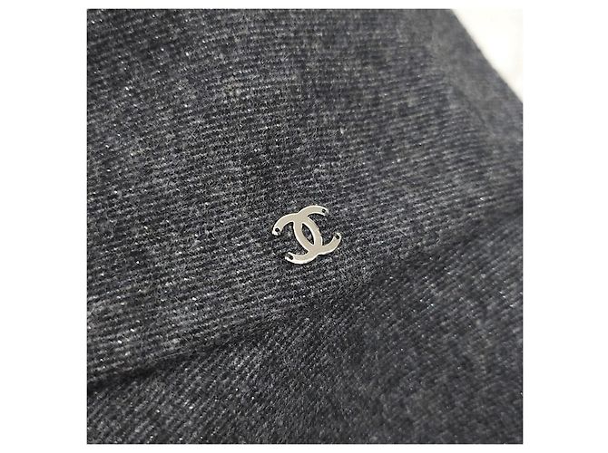 Chanel Bucket Hat aus Kaschmir in Grau - Ansicht 9
