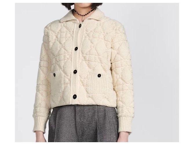 Dior Technical Wool Cashmere Knit Jacket - view 15