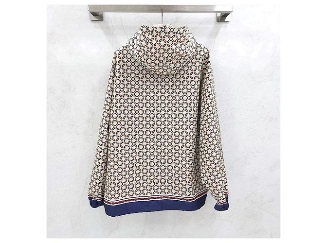 Gucci Giacca con cappuccio in nylon geometrico - vista 2