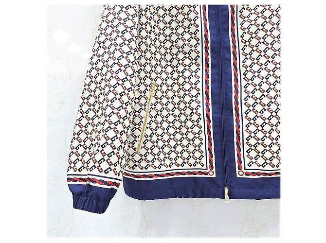 Gucci Giacca con cappuccio in nylon geometrico - vista 4