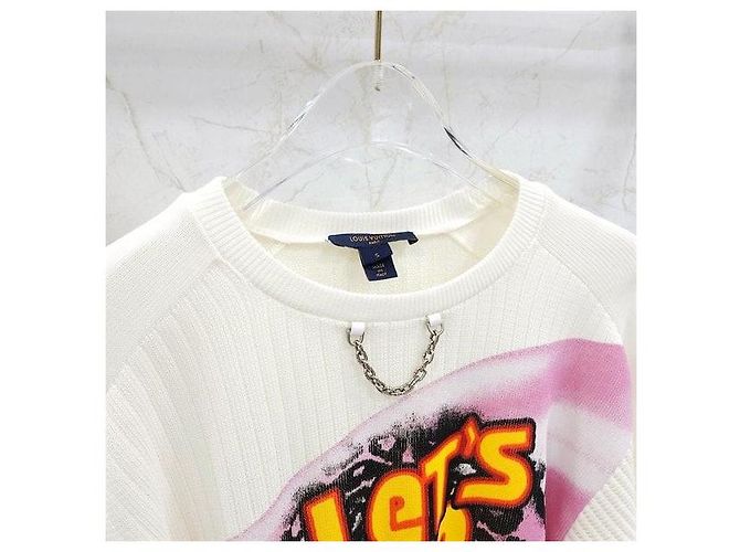 Louis Vuitton Limitierte Retro Slogan Strickpullover - Ansicht 3
