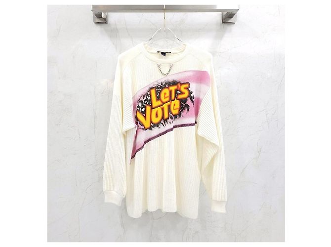 Louis Vuitton Limitierte Retro Slogan Strickpullover - Ansicht 6